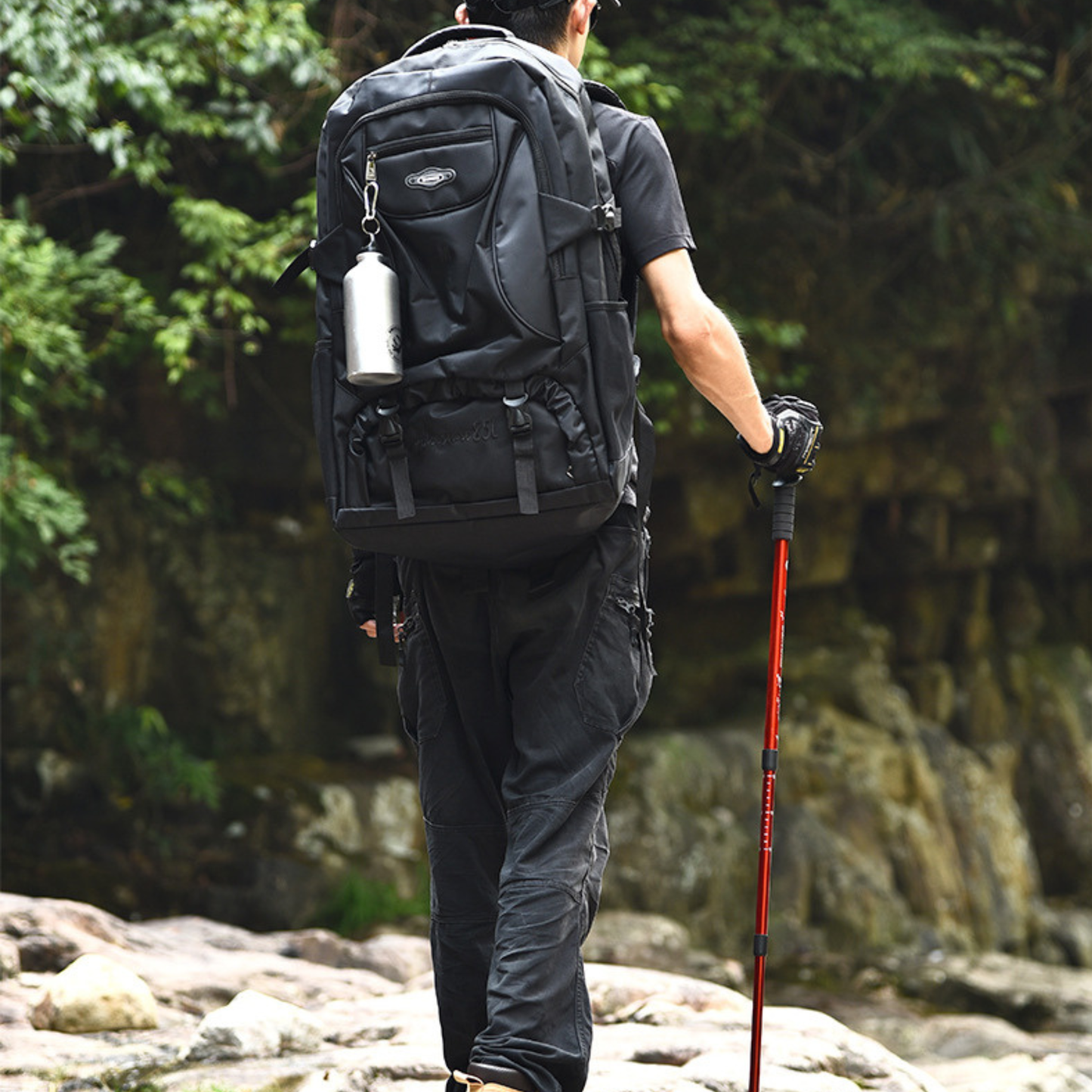 Aluminum Alloy Trekking Poles – 3-Section Adjustable