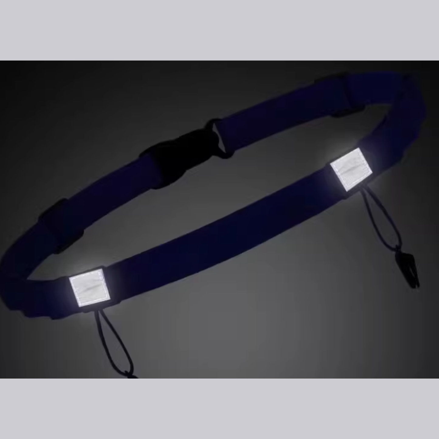 Marathon Race Bib Running Belt - Elastic Reflective Waist Belt for Trail Running and Triathlon