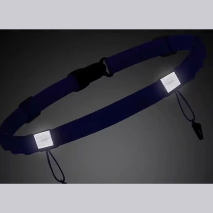 Marathon Race Bib Running Belt - Elastic Reflective Waist Belt for Trail Running and Triathlon