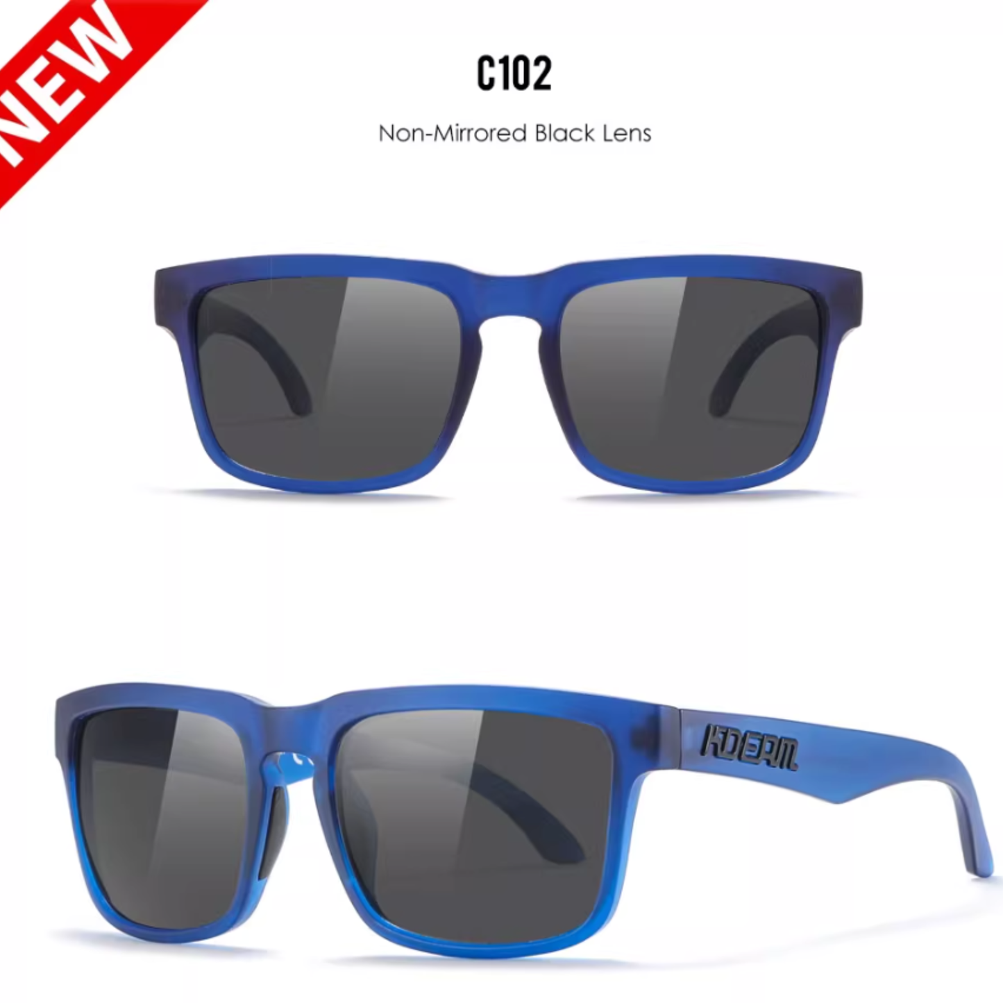 KDEAM Square Outdoor Polarized Sunglasses - Unisex