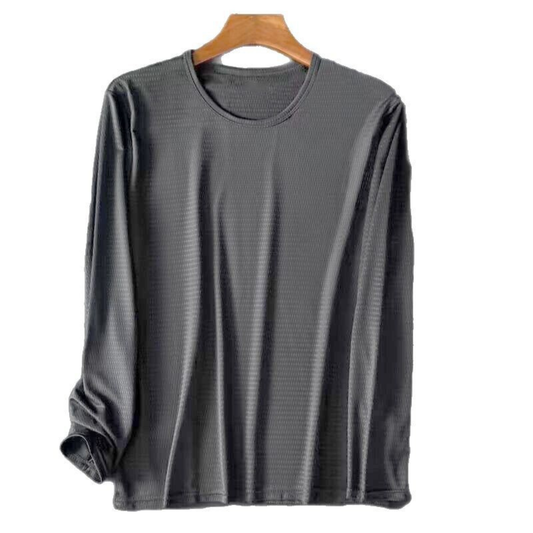 Men's Breathable Long-Sleeve T-Shirt - White