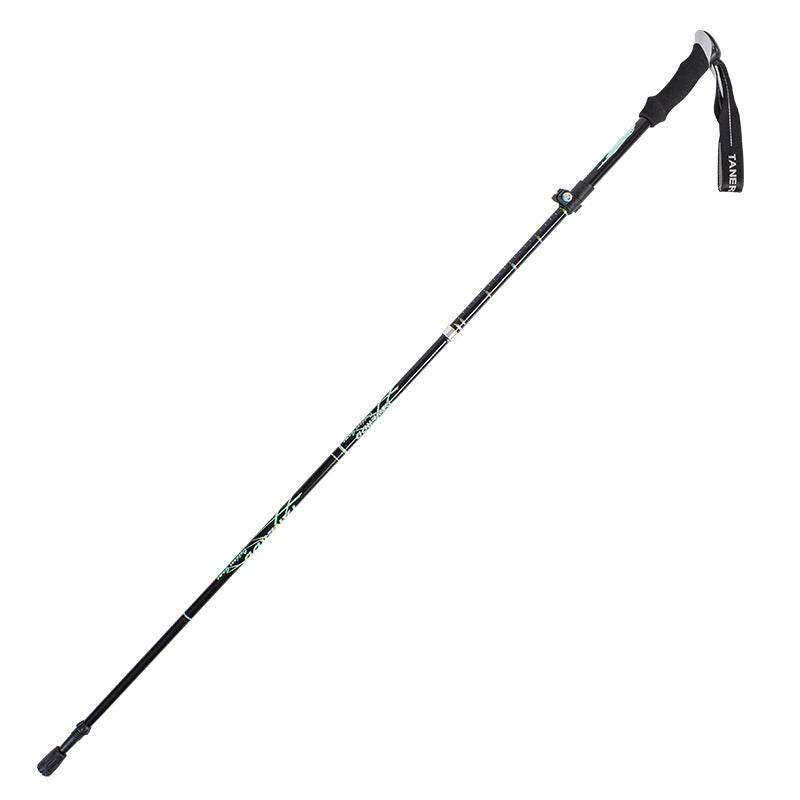 Short red trekking pole – extended 95-110cm, folded 30cm