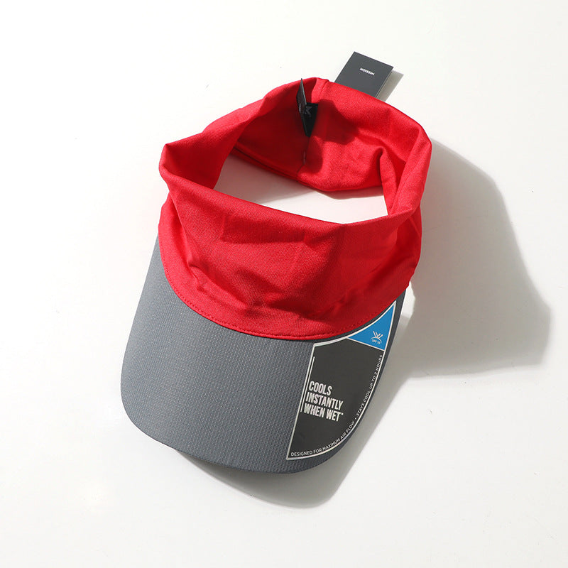 Anti-UV Cooling Visor - Tie Dye Blue
