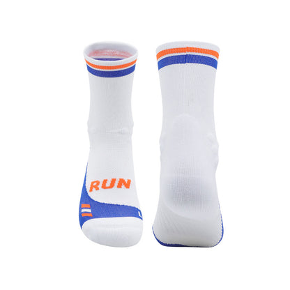 Marathon running socks - white/pink colourway